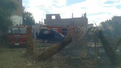 إصابة سيدتين في حريق بحظيرة مواشي بالمنيا