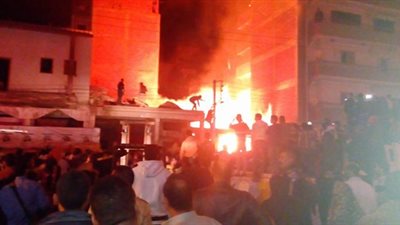 انتداب المعمل الجنائى لبيان سبب حريق مخزن مديرية الزراعة بالعمرانية