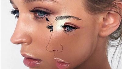 شاب يستعرض موهبته في رسم الوجه (صور)