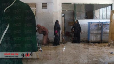 طالبات تربية نوعية بجنوب الوادي ينظمن حملة نظافة للكلية