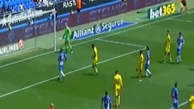 إسبانيول يتعادل أمام لاس بالماس 1/1 (فيديو)