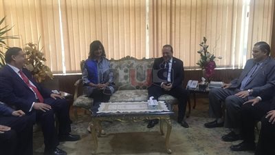 وزيرة الهجرة تصل جامعة طنطا لإطلاق مبادرة 