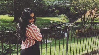رانيا يوسف تقضي إجازتها في بريطانيا (صور)
