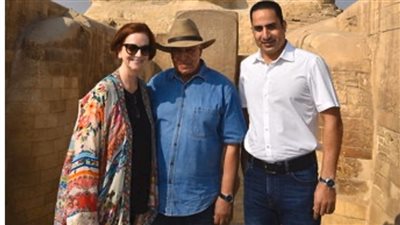 زاهي حواس يحكي أسرار أبو الهول لرئيسة وزراء أستراليا السابقة