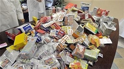 مصادرة أدوية مهربة جمركيا ومؤثرة على الحالة النفسية بالتجمع