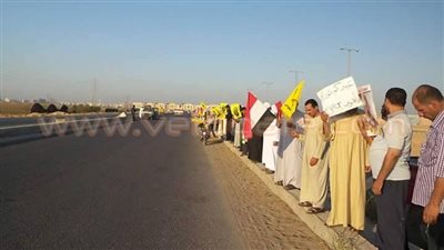 بالصور.. سلاسل بشرية لأعضاء الإرهابية بالشرقية