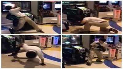 بالفيديو.. شاب يلعب «فيديو جيم» على طريقته الخاصة