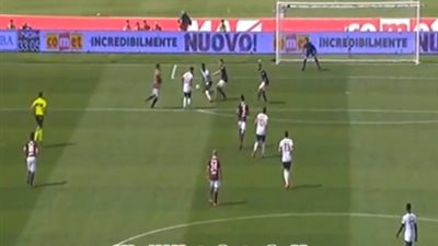 ميلان يتقدم بثنائية على بولونيا في الشوط الأول (فيديو)