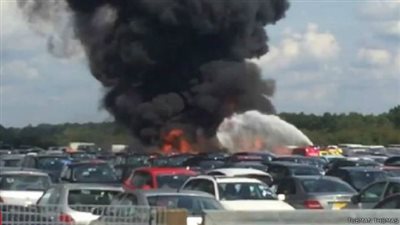 إصابة شخص بجروح بالغة في تحطم طائرة عسكرية في بريطانيا