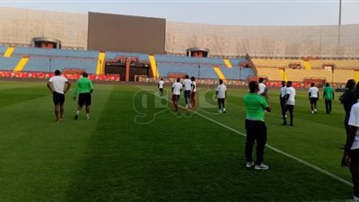منتخب نيجيريا يتفقد إستاد السلام (صور)