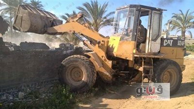 بالصور.. إزالة تعديات على 15 ألف متر من أملاك الدولة بالبحيرة