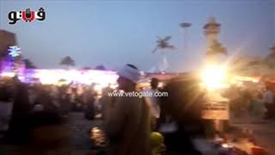 انتشار الباعة الجائلين بساحة مولد أبو الحجاج بالأقصر (فيديو)