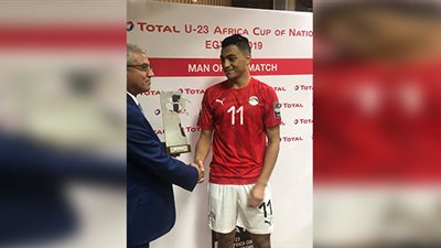 مصطفى محمد رجل مباراة مصر ومنتخب مالي الأوليمبي