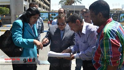 بالصور.. محافظ الإسماعيلية يتفقد أعمال تطوير المحاور المرورية