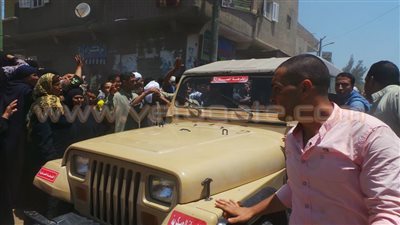 بالصور.. وصول جثمان «شهيد رفح» إلى مسقط رأسه بكفر الشيخ