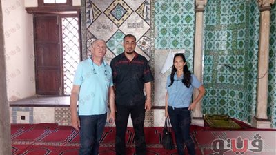 بالصور.. السفير الفرنسي بالقاهرة وزوجته يزوران آثار رشيد