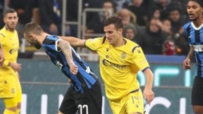 إنتر ميلان يخطف فوزًا قاتلًا من فيرونا 1/2 بالدوري الإيطالي
