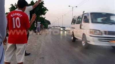 بالصور.. سلسلة بشرية للإرهابية على طريق «طلخا - بطرة» في الدقهلية