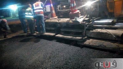 رصف شارع 15 مايو بحي شرق شبرا الخيمة