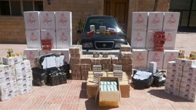 ضبط 800 ألف قرص مخدر وسجائر مسرطنة على الحدود المصرية الليبية