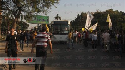 شلل مرورى أمام المحكمة الدستورية بسبب مظاهرات أنصار 