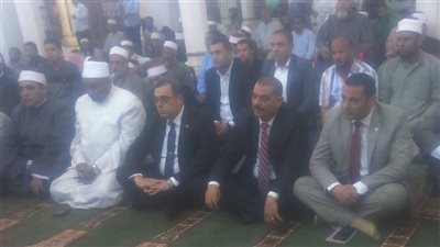 محافظ الفيوم يشهد الاحتفال بليلة النصف من شعبان بمسجد ناصر