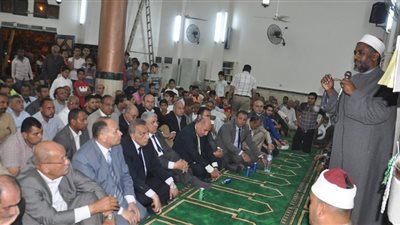 محافظ الجيزة يشهد الاحتفال بليلة النصف من شعبان بمسجد النصر في أوسيم