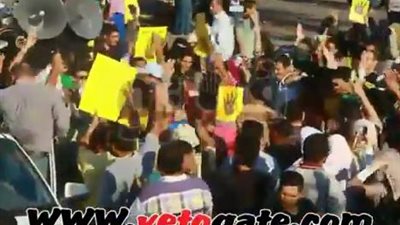 بالفيديو.. أنصار المعزول يتراقصون على «الدبكة» بميدان المحكمة في مصر الجديدة