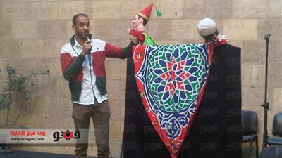 بالصور.. عرض الأراجوز ببيت السحيمي