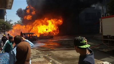 حريق يلتهم حوشا ومنزلين في سوهاج