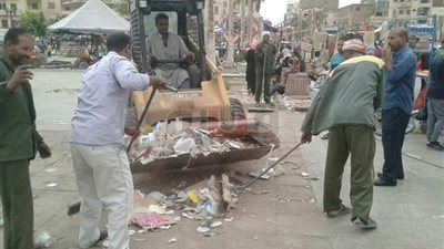 حملات نظافة موسعة بعد انتهاء مولد أبو الحجاج بالأقصر