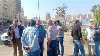 هبوط أرضي بالمنتزه في الإسكندرية