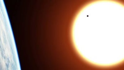 لحظة مرور كوكب عطارد أمام الشمس (فيديو)
