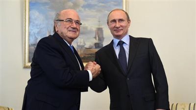 «بلاتر» يلتقي «بوتين» قبل انطلاق قرعة تصفيات مونديال 2018