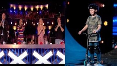بالفيديو.. طفل يشعل «THE X FACTOR» البريطاني بمهاراته في التزلج