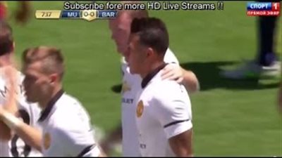 بالفيديو.. روني يتقدم لليونايتد على برشلونة بهدف نظيف في الشوط الأول