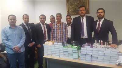 جمارك برج العرب تضبط محاولة تهريب كمية من الشيش الإلكترونية (صور)