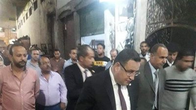 إخلاء عقار مائل من 12 طابقا بالجمرك في الإسكندرية (صور)