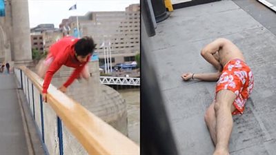 بالفيديو والصور.. مراهق يعرض حياته للخطر من أجل تحدٍ على «تويتر»