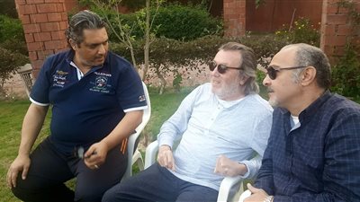 أول صورة لطارق التلمسانى بعد شفائه من الجلطة