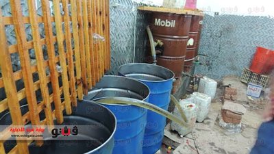 ضبط 4684 طن زيت تموينى مدعم قبل بيعهم بالسوق السوداء بالبحيرة