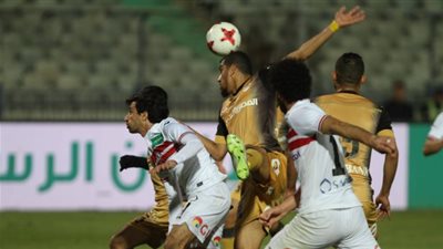 الإنتاج الحربي يتقدم على الزمالك بهدف في الشوط الأول