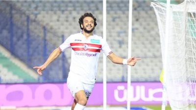 محمود علاء يسجل هدف التعادل للزمالك أمام الإنتاج الحربي