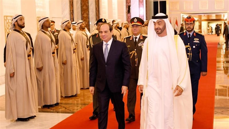 السيسي وولي عهد ابوظبي