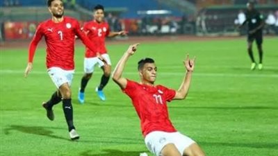 مصطفى محمد يسجل الهدف الثاني للمنتخب الوطني أمام الكاميرون