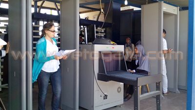 بالصور.. تشديدات أمنية بجامعة حلوان خلال تسجيل الرغبات