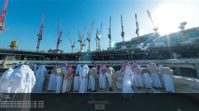 بالفيديو.. شاهد سطح «الكعبة» وتجول فوق محيط الحرم المكى