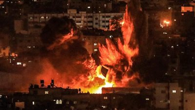 جيش الاحتلال الإسرائيلي يشن غارات جوية على أهداف لحماس بقطاع غزة