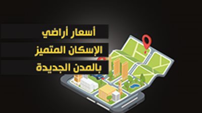 أسعار أراضي الإسكان المتميز بالمدن الجديدة‎