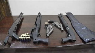 ضبط 5 قطع سلاح خلال حملة أمنية بالوادى الجديد